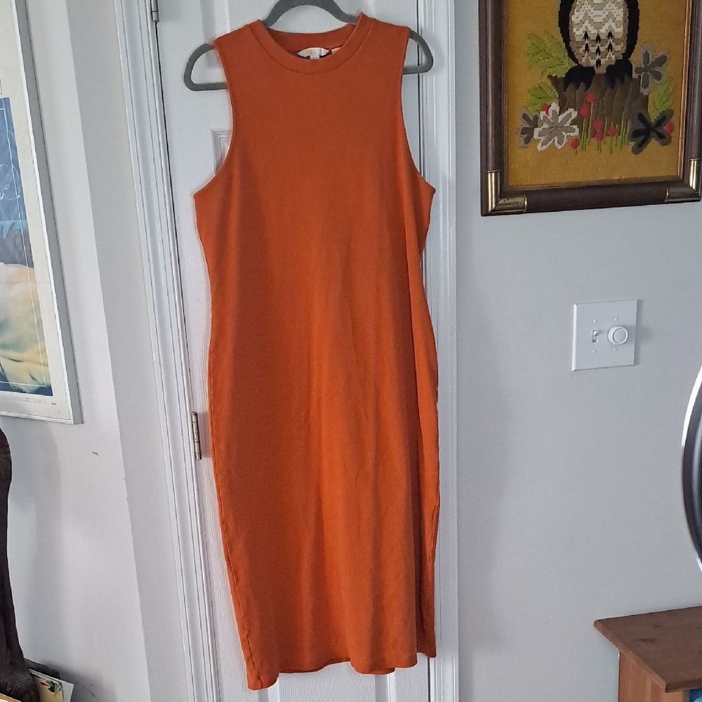 Boden Sleeveless Orange Dress